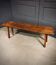 Banc industriel / table de boucher, années 1950, chêne massif - grand modèle