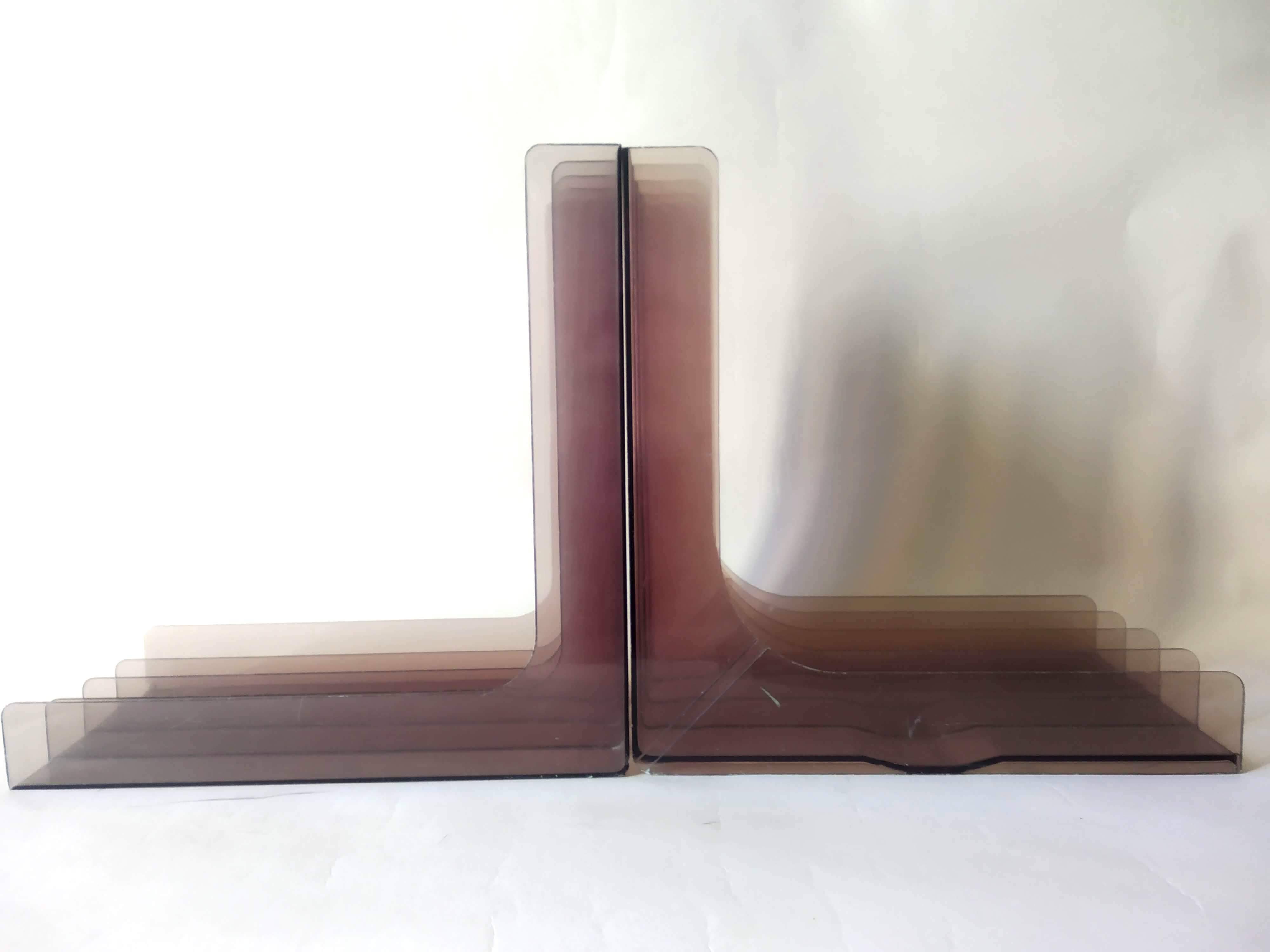 Set of 2 plexiglass vinyl record holders