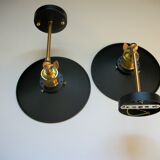 Pair of industrial wall light