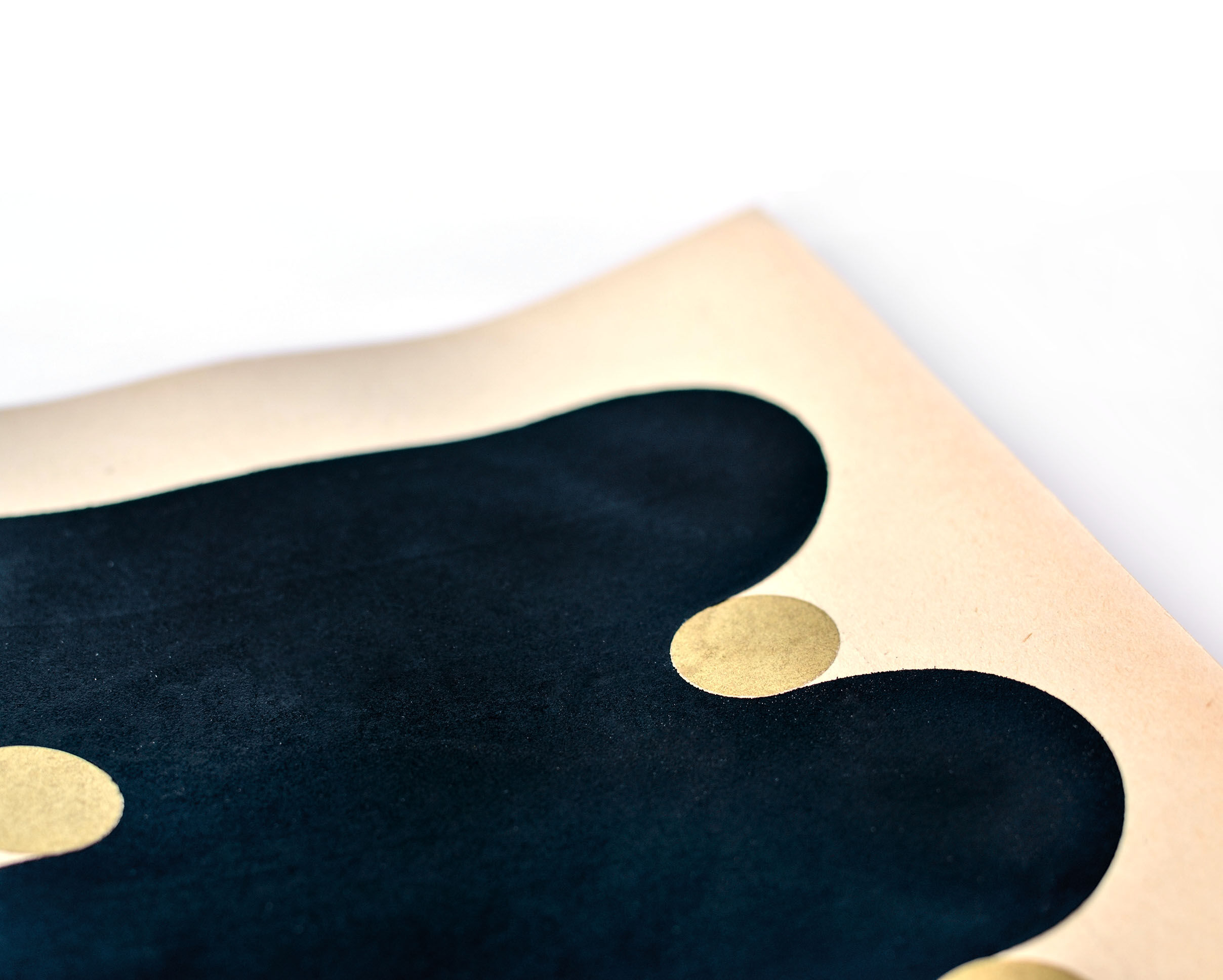 Original abstract collage dated and signed without frame