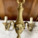 Pair of bronze wall lights