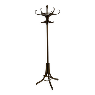 Curved wooden coat rack in Thonet style – freestanding coat rack