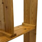 Vintage Wall shelf rack Pinewood wood 70s design