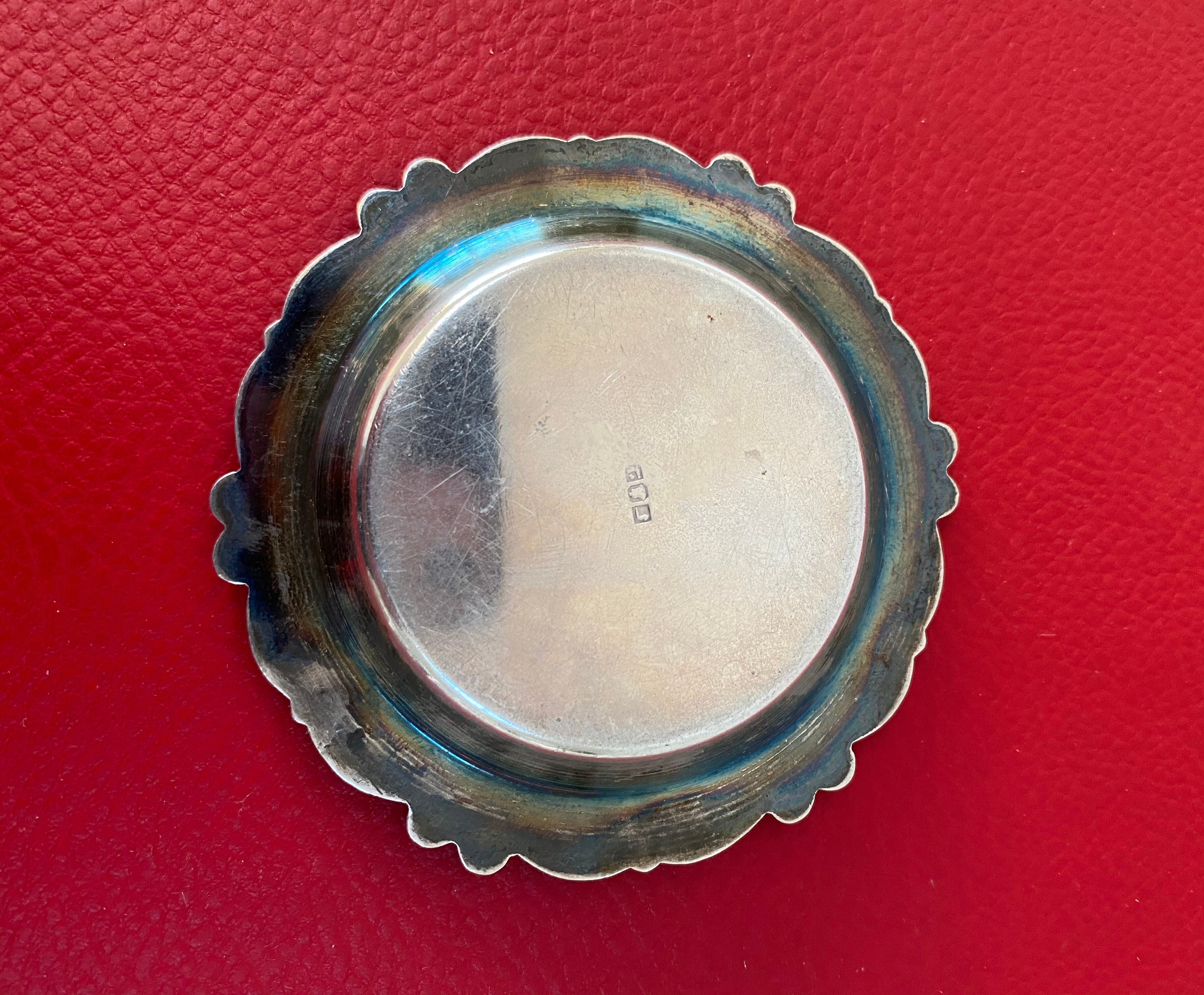 Set of 4 antique silver cups