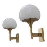 Paire d'appliques murales par Gaetano Sciolari 1970s