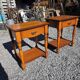 Pair of cherry wood bedside tables from the mid-20th century.