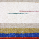 Hand-woven handmade rug - 140 x 200 cm - multicolor & white