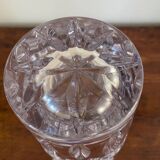 Straight, slightly flared crystal vase