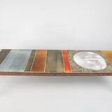 Table basse en céramique Roger Capron Soleil 1960