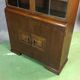 Glass art deco oak buffet
