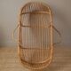 Moĩse rattan bassinet cradle, handcrafted, vintage wicker rattan