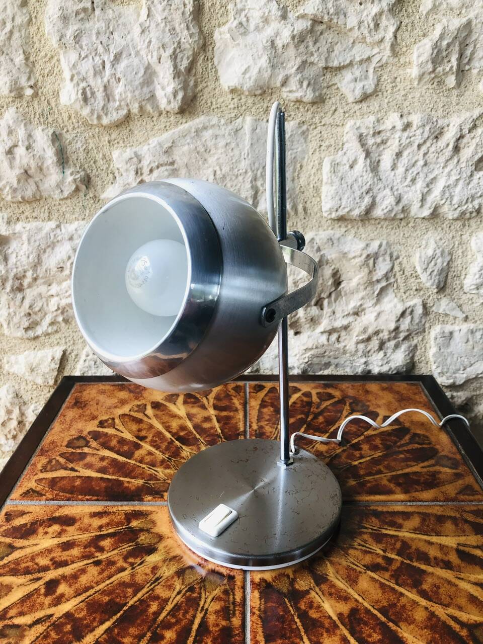 Vintage eyeball table lamp circa 1970s