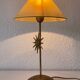 Hammered gilded bronze sun lamp from the 80s