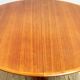 Round Circular Extendable Mid Century Teak Dining Table