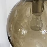 RAAK 1960s amber bubble glass globe pendant light