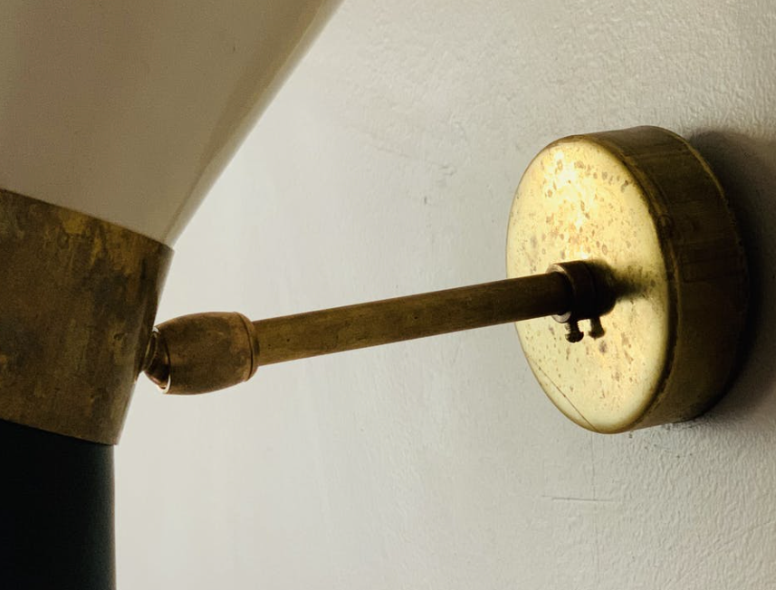 Pair wall lamps diabolo white & black