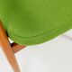 Vintage green wool office chair 1970