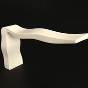 Pair of Italian wall lights Fontana Arte Yves white 2008