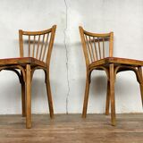 Pair of baumann bistro chairs