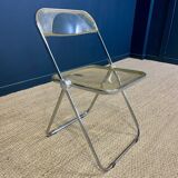 Pair of PLIA chairs by Giancarlo Piretti for Castelli Italy 1970s