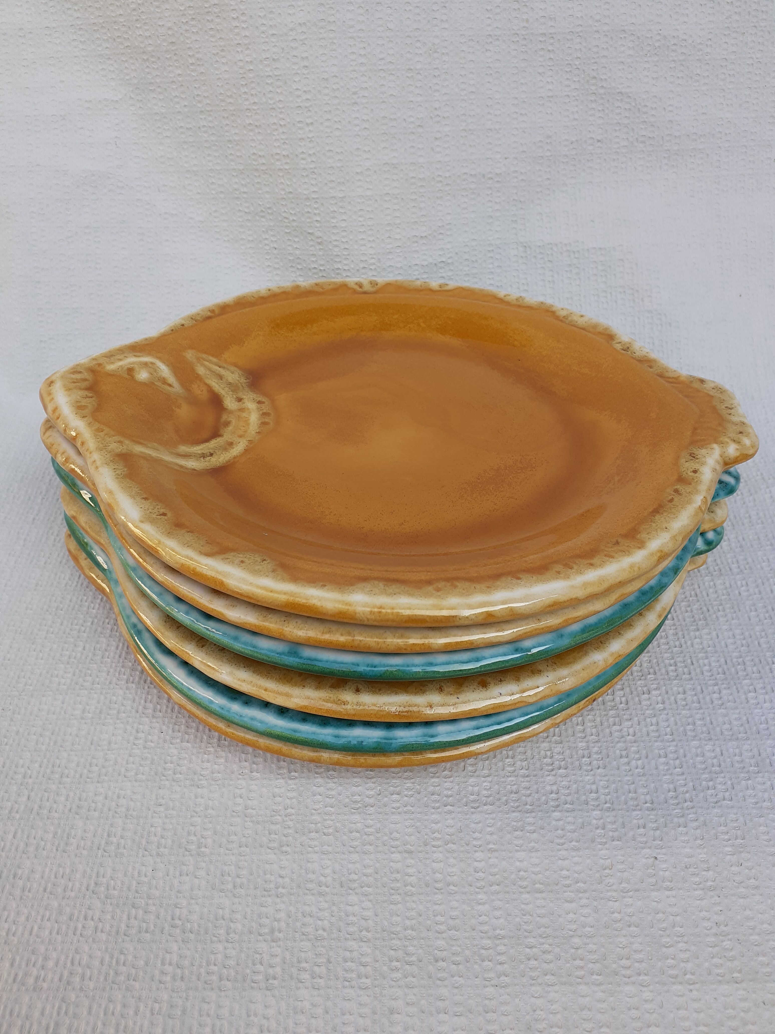 6 Vallauris plates signed LUC