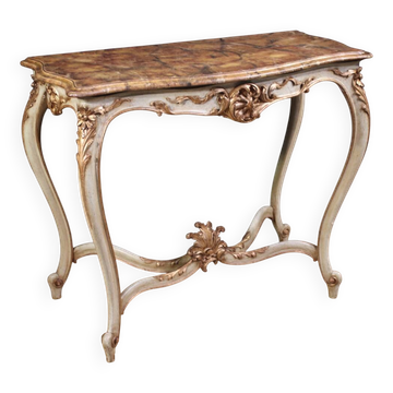 Console laquée française de style Louis XV