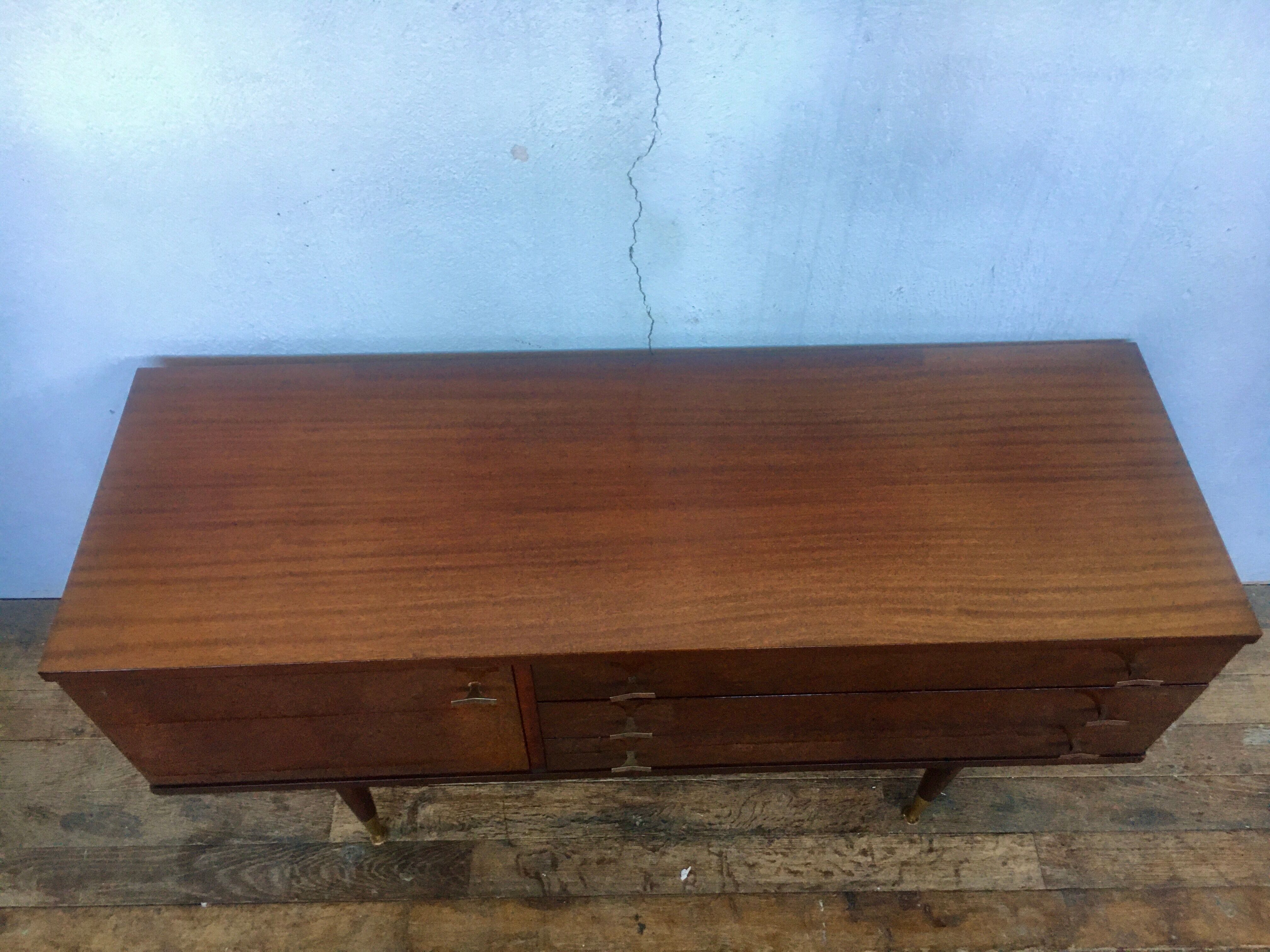 Enfilade style scandinave 1960 vintage teck pieds fuseaux LEGRAND DESIGN
