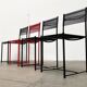 Spaghetti chairs model 101 Italian Postmodern Space Age by Giandomenico Belotti for Alias, 1970s, set of 4