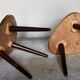 Pair of mini-seeded tripods 50s plant holder