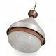 Large aluminium industrial hanging lamp 1970s height 55 cm