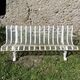Public bench, street furniture, wrought iron garden bench