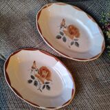 Duo de ravier Digoin Sarreguemines modèle 9181