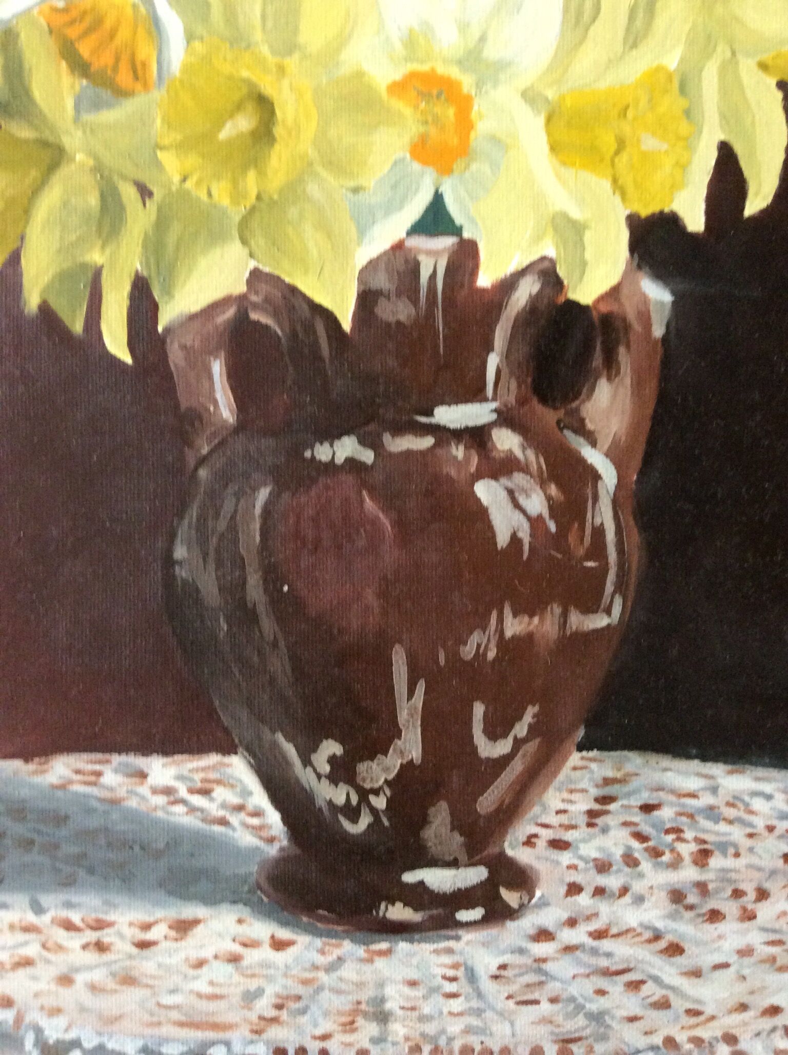 Peinture à l’huile "Bouquet de Jonquilles"