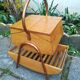 Oak and brass 50s knit worker
