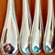 Christofle pearls, 6 ice cream spoons, sorbet, new condition