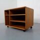 Small rollable teak media sideboard from Dyrlund, 1970s
