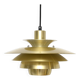 Golden vintage lamp, Denmark 1970s