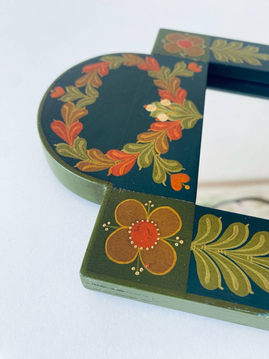 Bohemian folk wall mirror