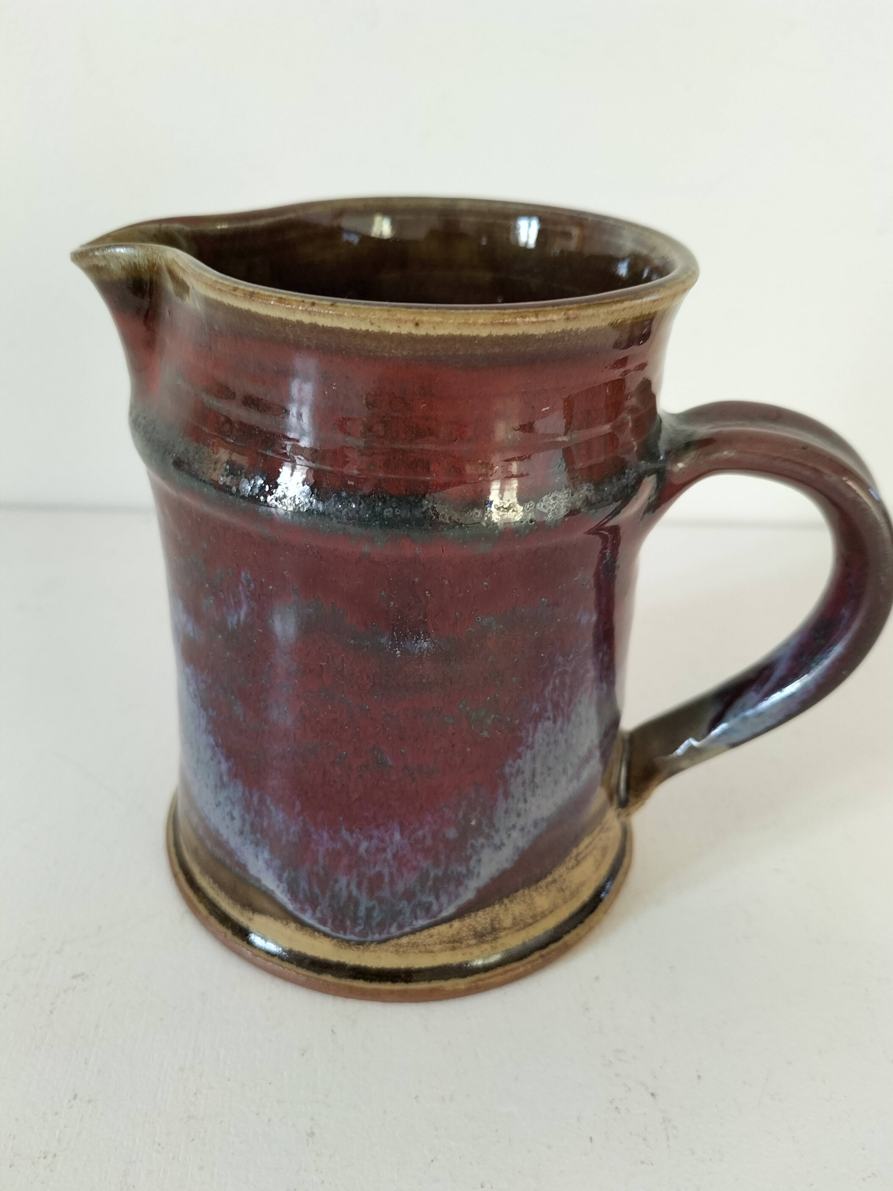 Pitcher signed Salins pottery