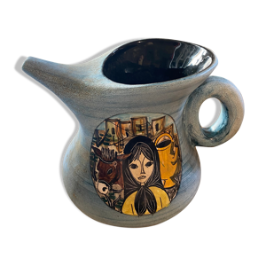 Vase en céramique jean