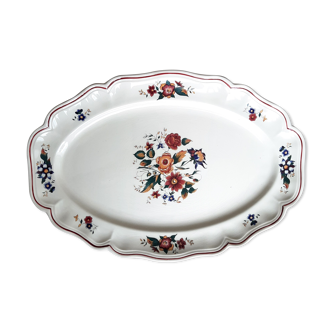 Oval dish Sarreguemines Marly