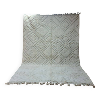 Tapis Béni Ourain Authentique 300x200 cm - 100% Laine, Fait Main,
