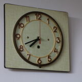 Green/yellow formica wall clock