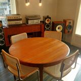 Teak dining table with extensions (4 to 6 people) by LB -