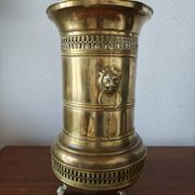Vintage brass umbrella stand