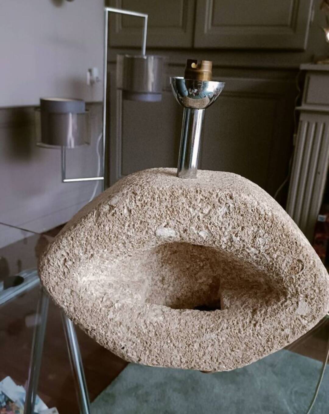 Stone lamp from the Pont du Gard, Albert Tormos