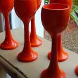 6 orange tulip shaped cockroaches