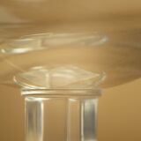 Lot 4 glasses with crystal foot Lalique Argos art deco 1930