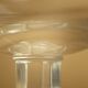 Lot 4 glasses with crystal foot Lalique Argos art deco 1930