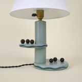 Lampe de table en bois de style constructiviste français des années 1920 / 1930